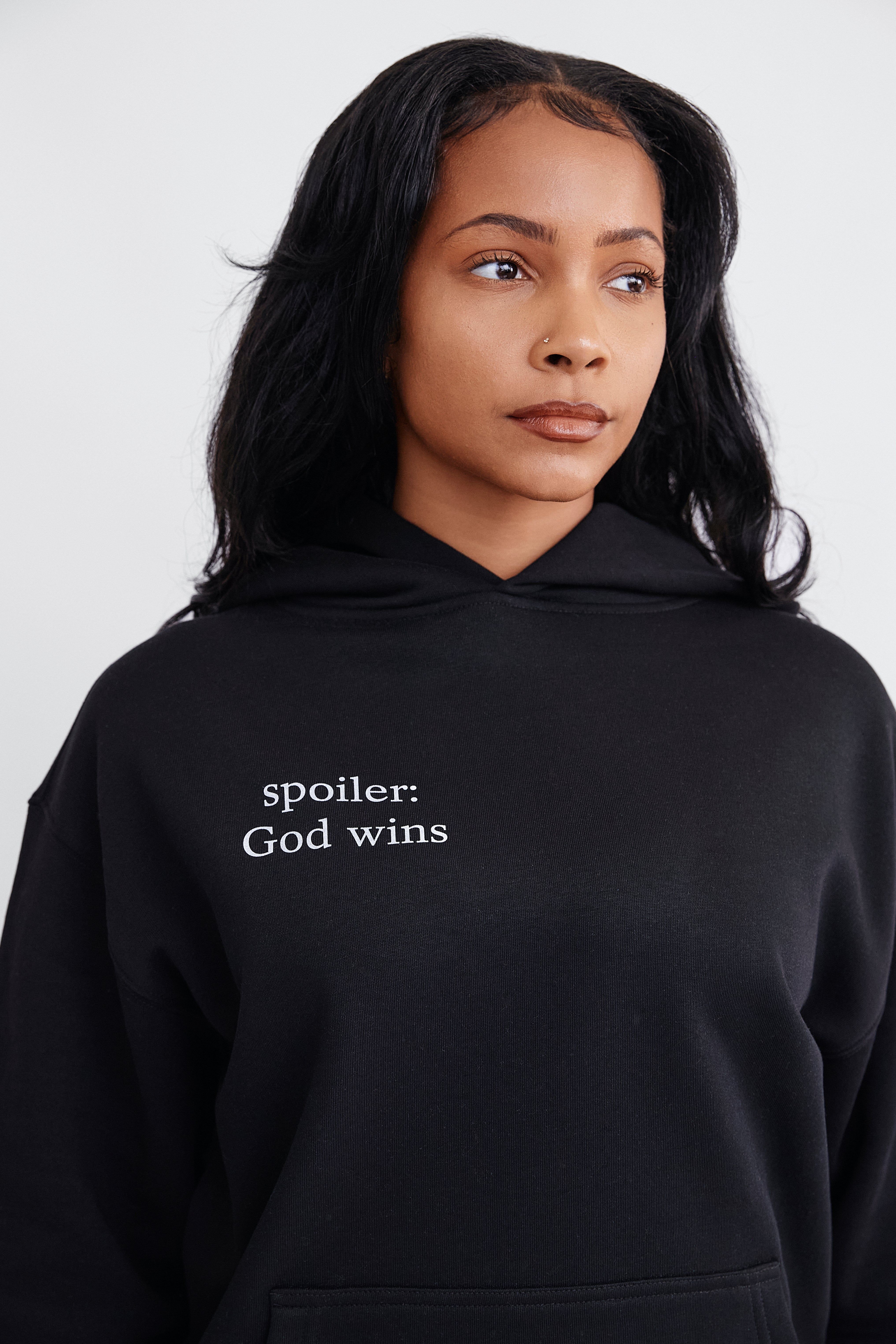 Spoiler: God Wins Hoodie - Black