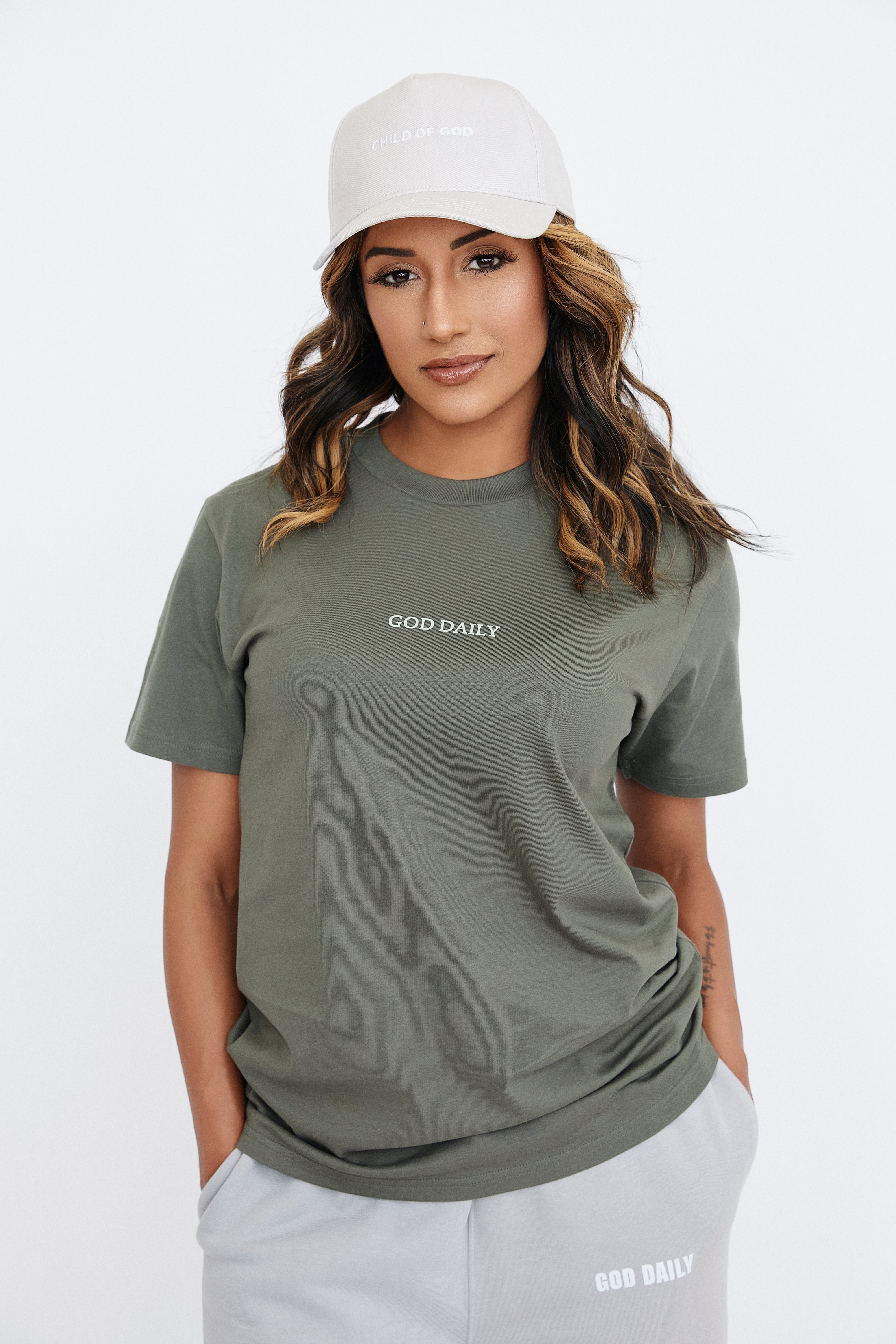 Here To Serve Oversized T-Shirt - Cypress