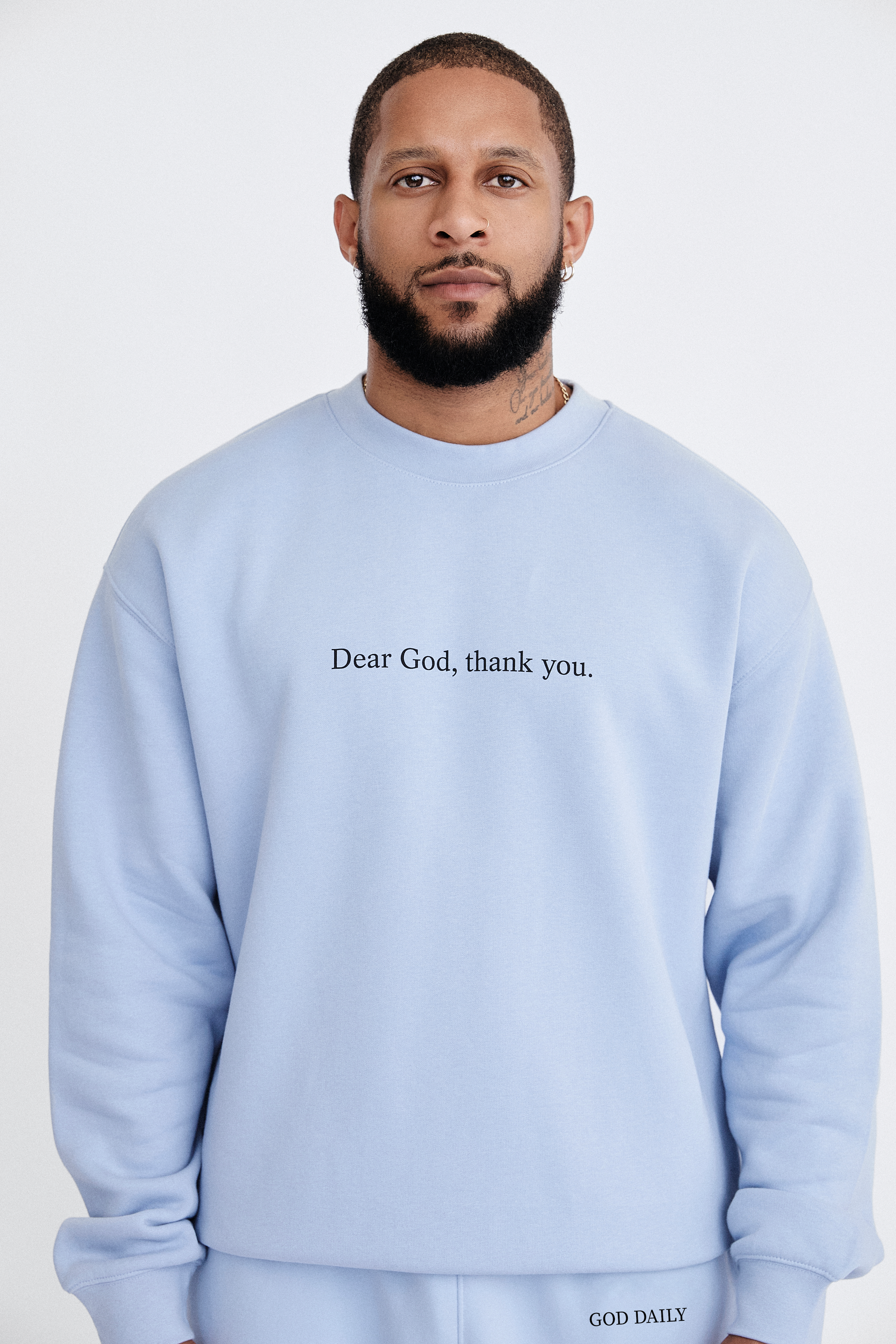 Dear God, Thank You - Powder [Men Top]