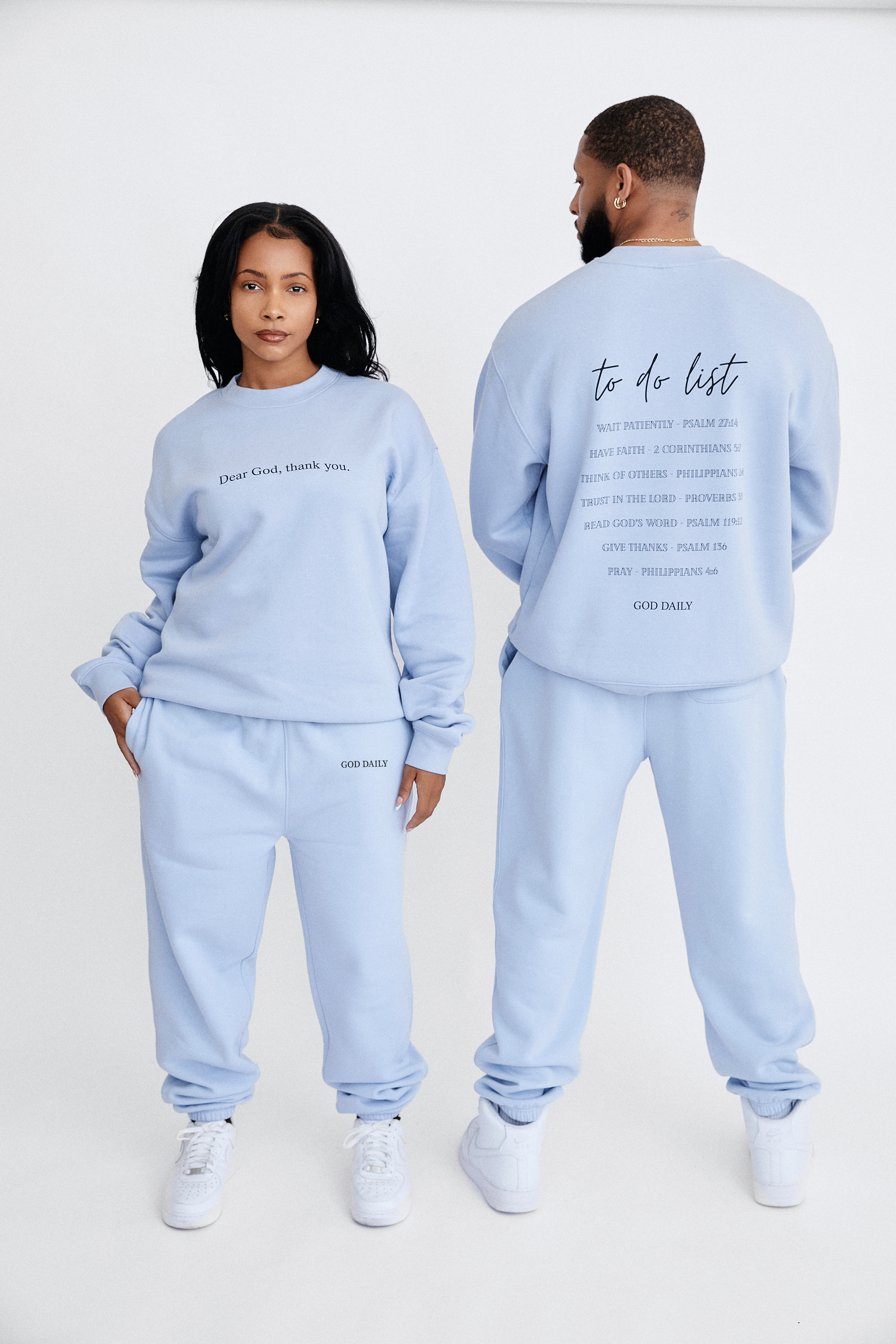 Dear God, Thank You - Powder [Women Top]