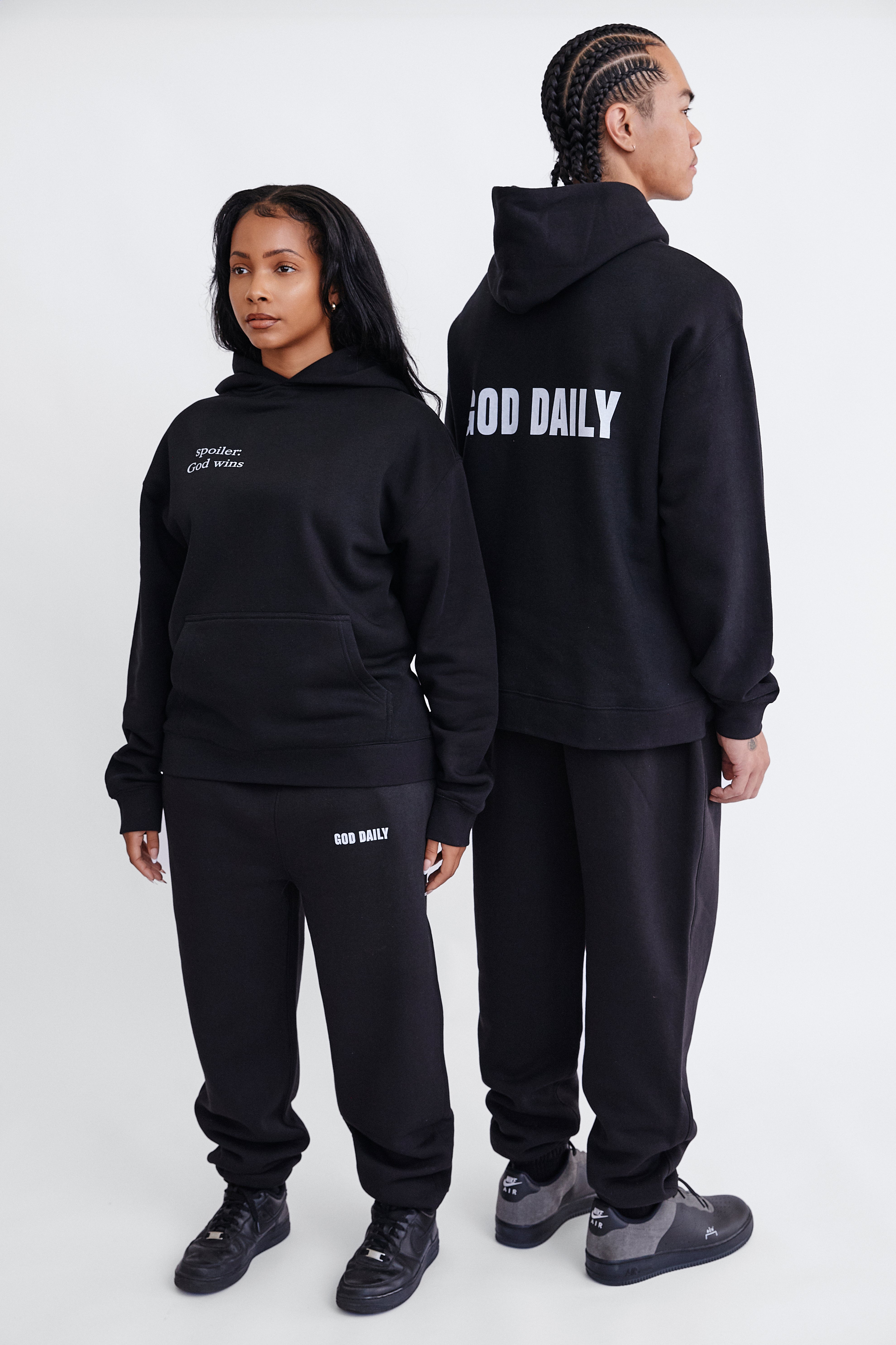 God Daily Sweatpants - Black